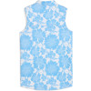 Puma Cloudspun Botanic Dame Poloshirt Uden Ærmer - White Glow/Team Light Blue