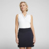 Puma Cloudspun Piped (2024) Dame Poloshirt Uden Ærmer - White Glow