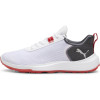 Puma Fusion Crush Sport Vandtætte Herre Golfsko Uden Spikes - Puma White/Dark Coal