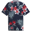 Puma MATTR Luau Herre Poloshirt - Deep Navy/Red Fire