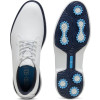 Puma ROYALE Vandtætte Herre Golfsko Med Spikes - Puma White/Deep Navy/Team Light Blue