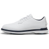 Puma ROYALE Vandtætte Herre Golfsko Med Spikes - Puma White/Deep Navy/Team Light Blue