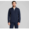Puma Waffle Fleece 1/4 Zip Herre Pullover - Deep Navy