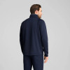 Puma Waffle Fleece 1/4 Zip Herre Pullover - Deep Navy