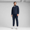 Puma Waffle Fleece 1/4 Zip Herre Pullover - Deep Navy