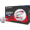 Taylormade SpeedSoft INK Golfbolde - Blue/Red