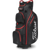 Titleist Cart 14 StaDry Vandtæt Vognbag - Black/Black/Red