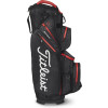 Titleist Cart 14 StaDry Vandtæt Vognbag - Black/Black/Red