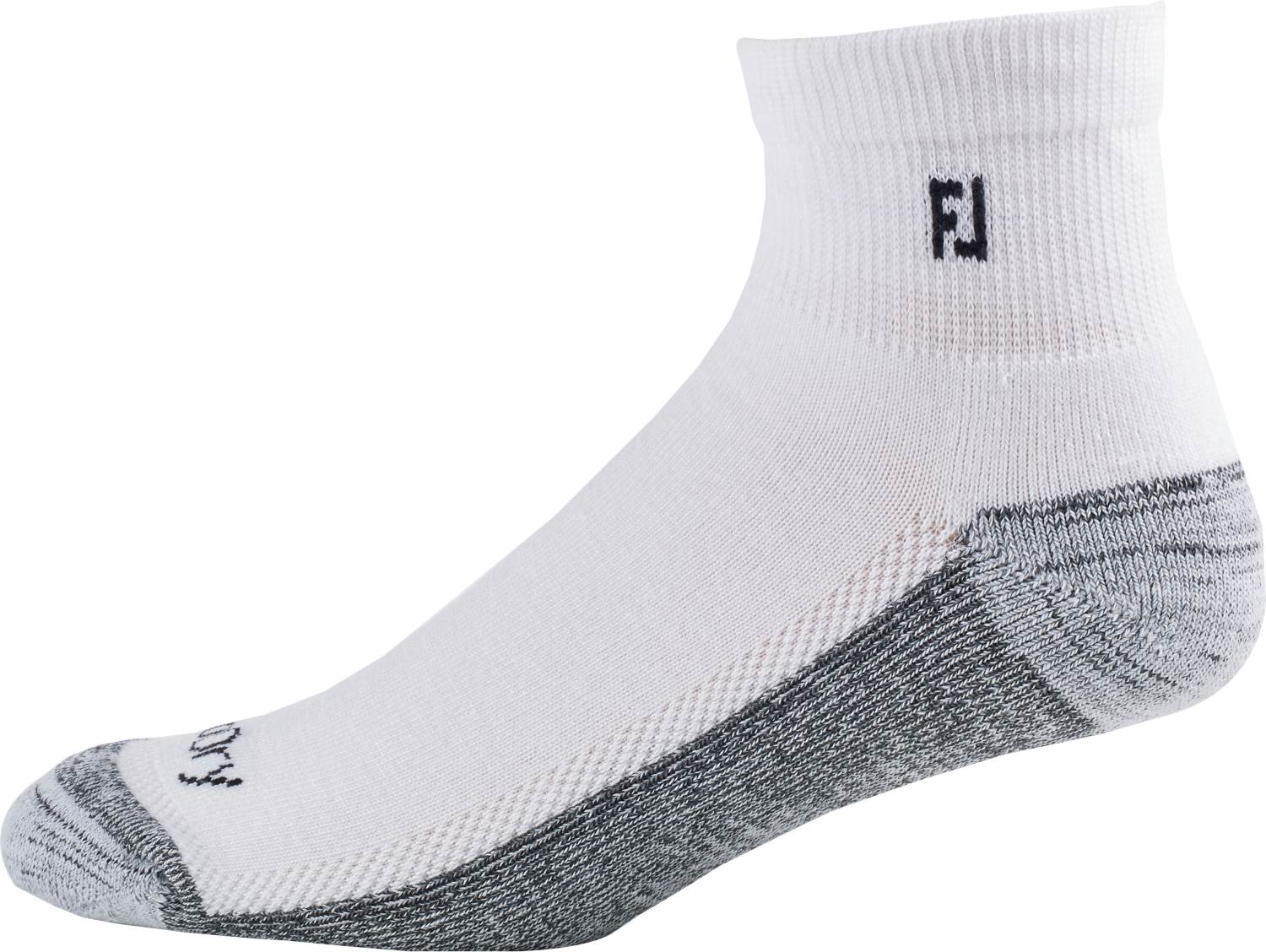 Footjoy Prodry Quarter Herre Sokker White Blanc Str